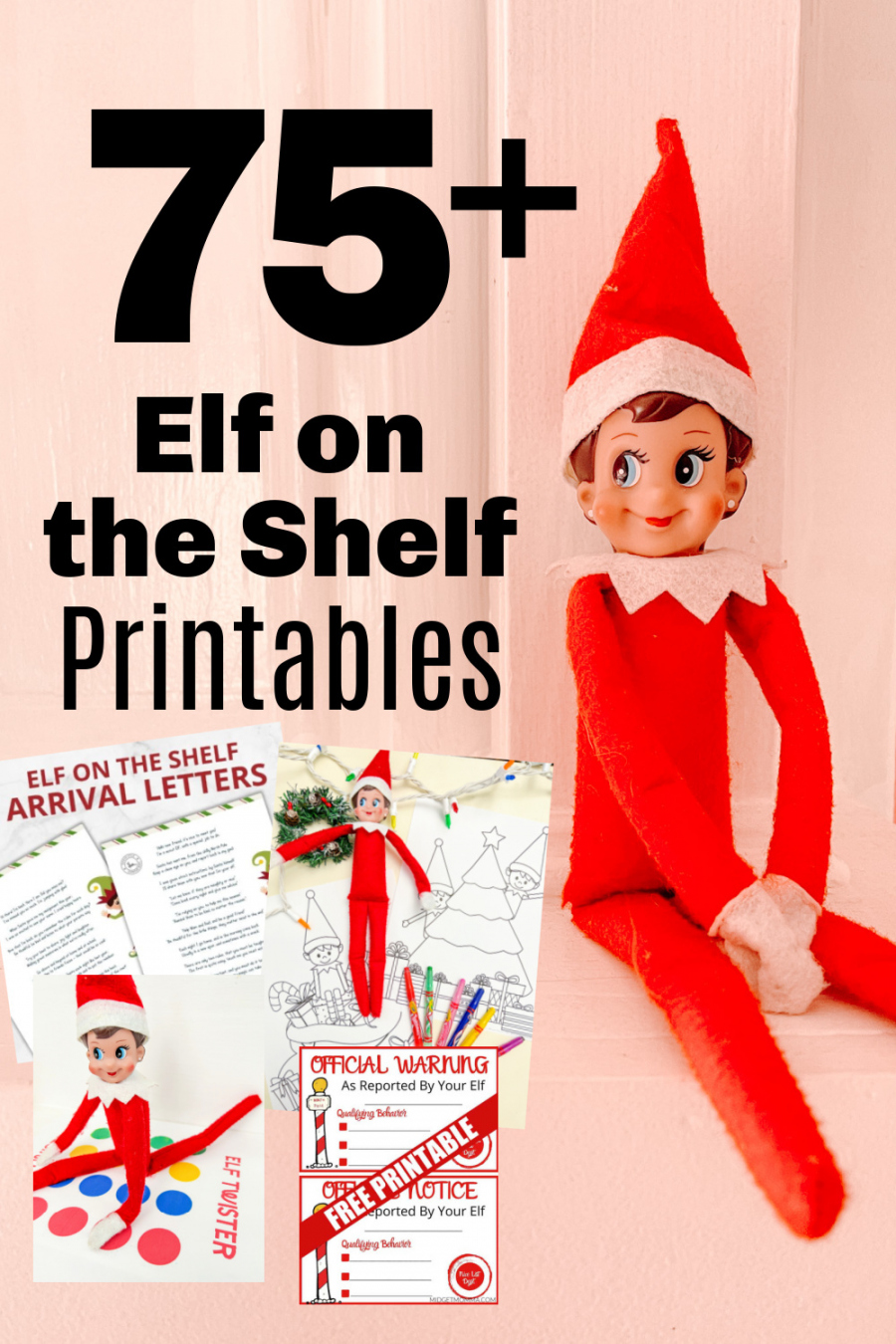 Free Printable Elf On The Shelf - Printable - Ultimate List of FREE Elf on the Shelf Printables - Over