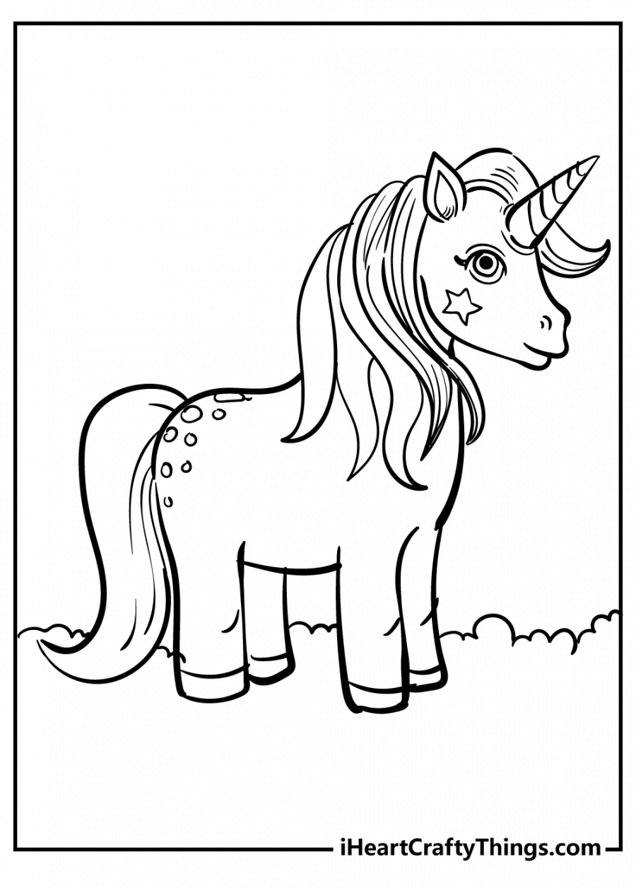 Unicorn Coloring Pages Printable Free - Printable - Unicorn Coloring Pages -  Magical Unique Designs ()