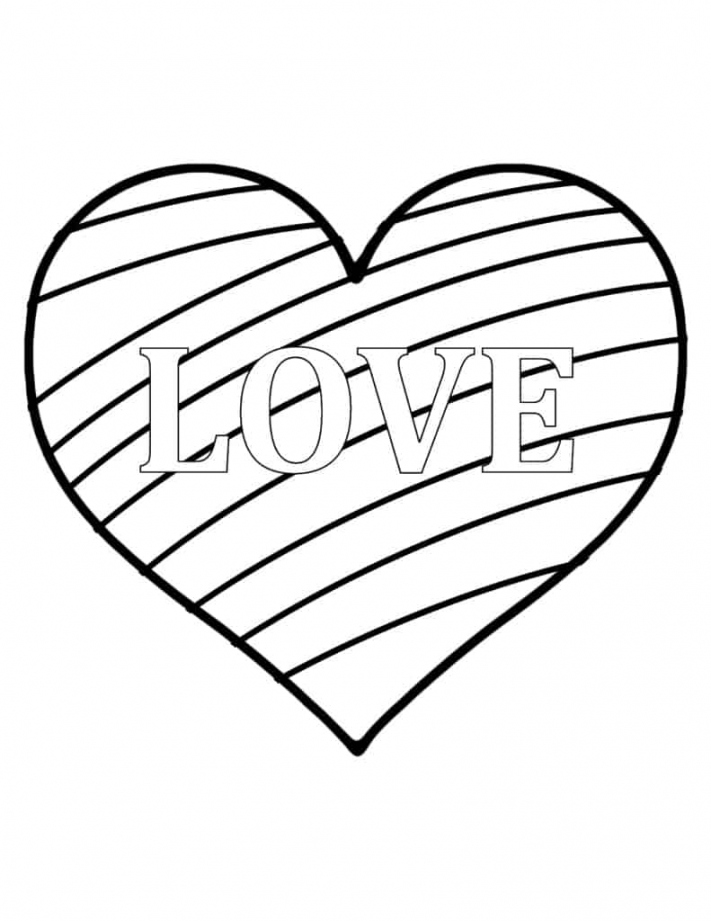 Free Printable Heart Coloring Pages - Printable - Valentine
