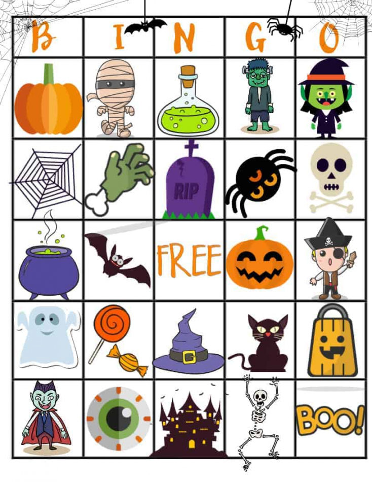 Free Printable Bingo Halloween - Printable - Your kids will love this Free Spooky Halloween Printable Bingo Board