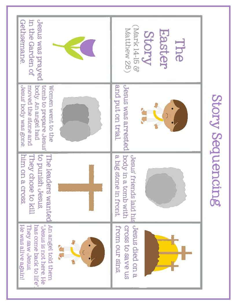 Easter Preschool Pack Of Printables – Mary Martha Mama pertaining to Easter Story For Kids Printable