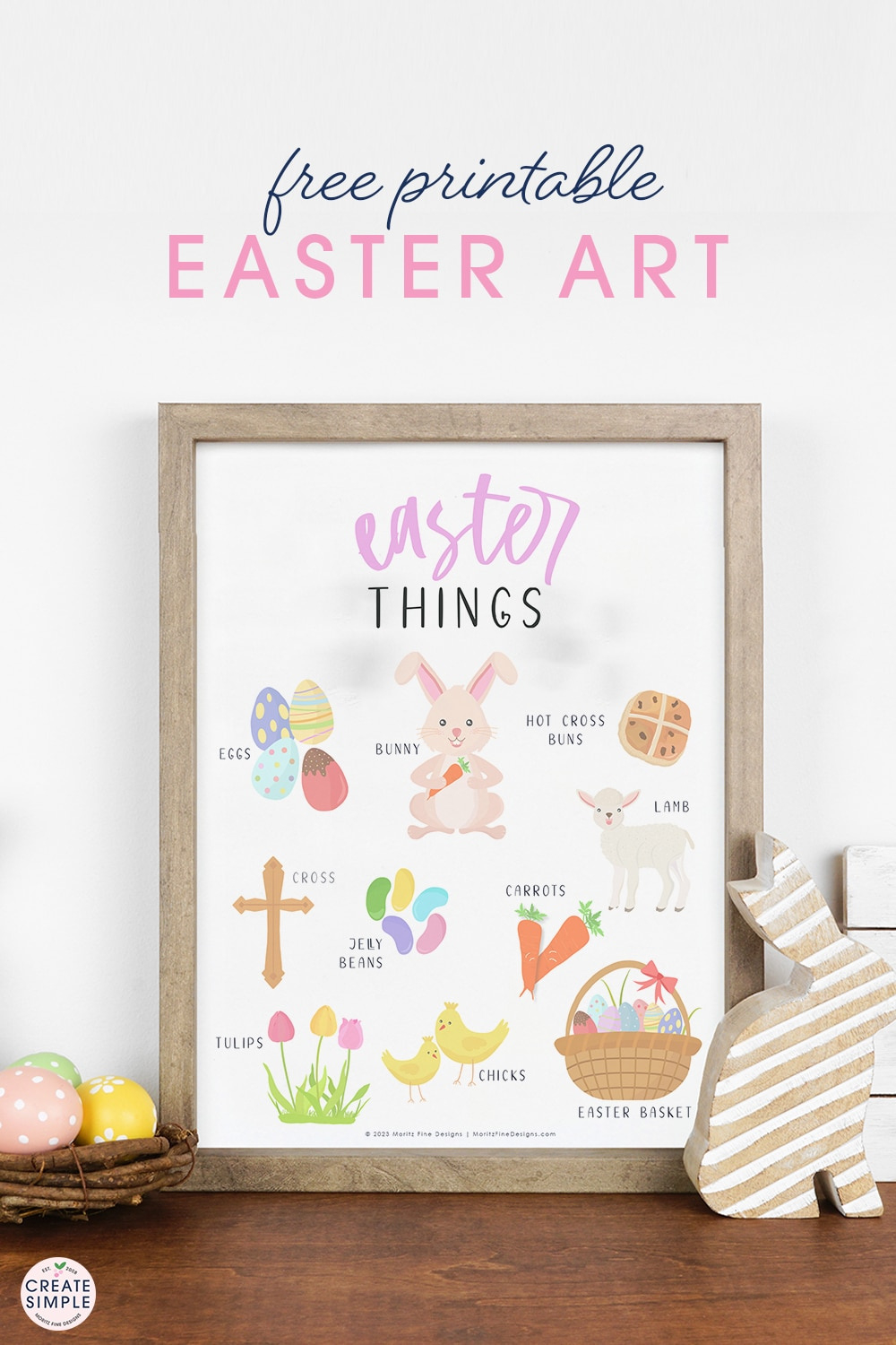 Free Printable Easter Art | inside Free Printable Easter Decorations