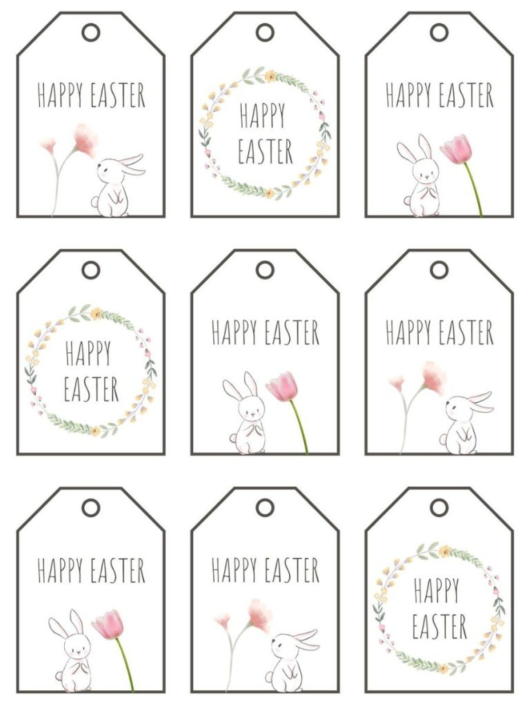 Free Printable Easter Gift Tag Designs For Every Bunny - For Hope within Print Free Easter Gift Tags Free Printable