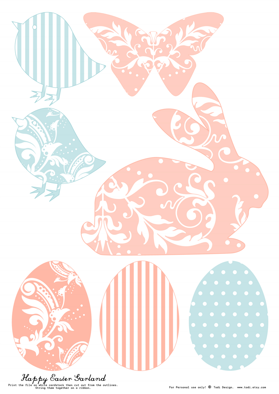Free Printables For Easter Decoration with regard to Free Printable Easter Decorations