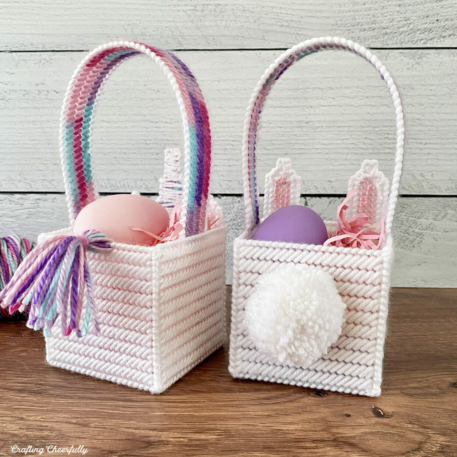 Plastic Canvas Easter Baskets - Crafting Cheerfully within Free Printable Plastic Canvas Easter Basket Patterns