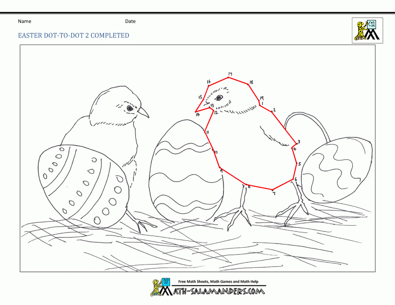 Printable Easter Dot To Dot intended for Easter Dot to Dot Printable Hard