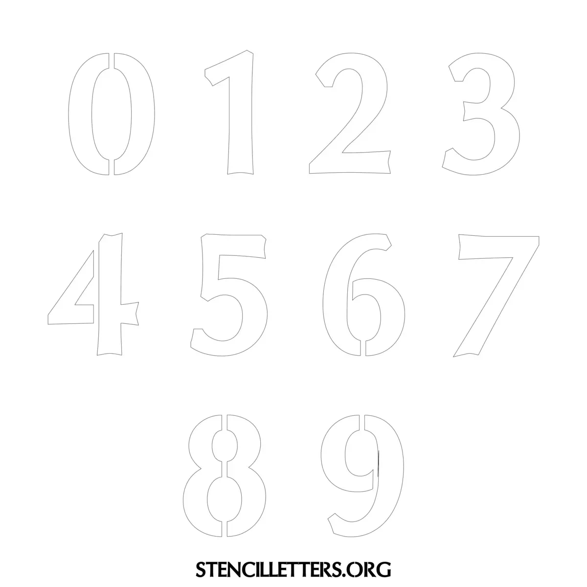 0-10 Printable Numbers (Free Templates In All Sizes) - Worksheets throughout 4 Inch Number Stencils Printable