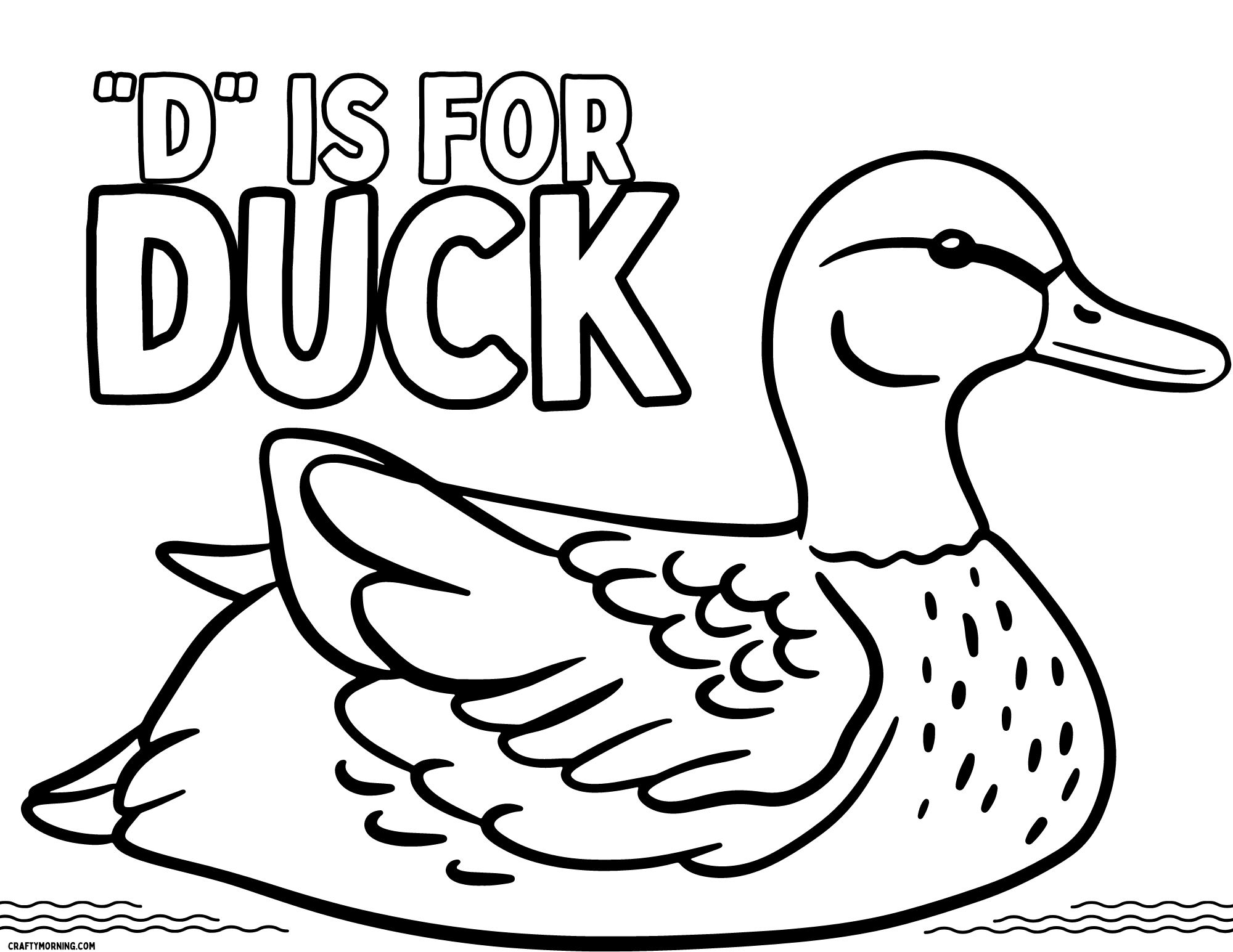 10 Duck Coloring Pages To Print - Crafty Morning pertaining to Free Duck Printables
