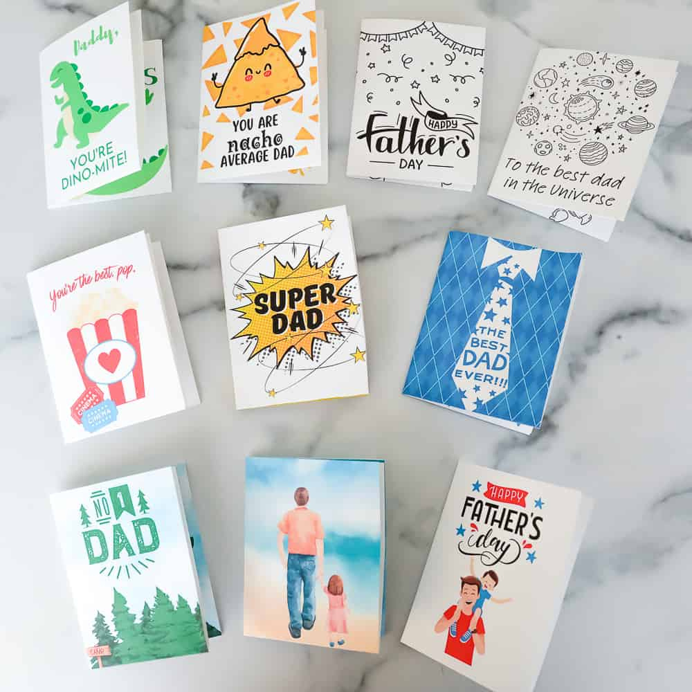 10 Free Printable Father'S Day Cards - Prudent Penny Pincher in Free Printable Fathers Day Cards For Son In Law