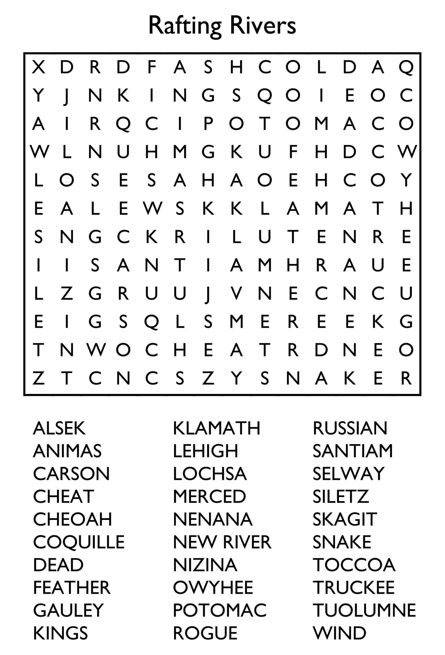 10 Free Printable Word Search Puzzles intended for Free Printable Seek N Find Puzzles