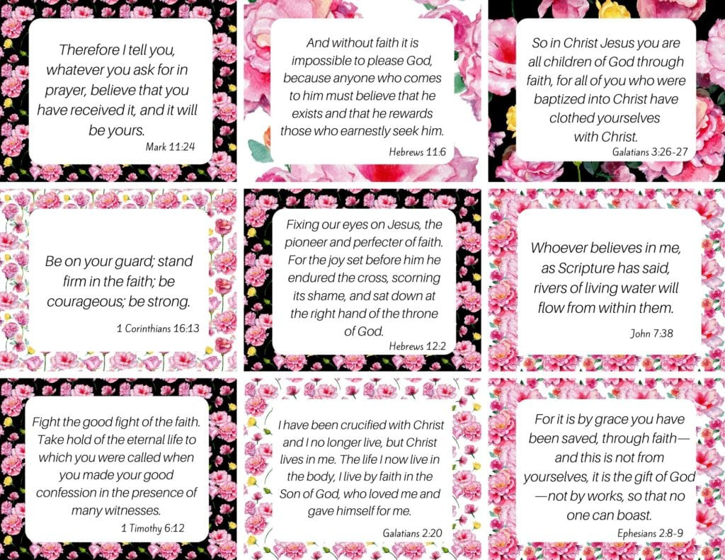 100 Amazing (And Free) Printable Scripture Cards - for Free Printable Niv Bible