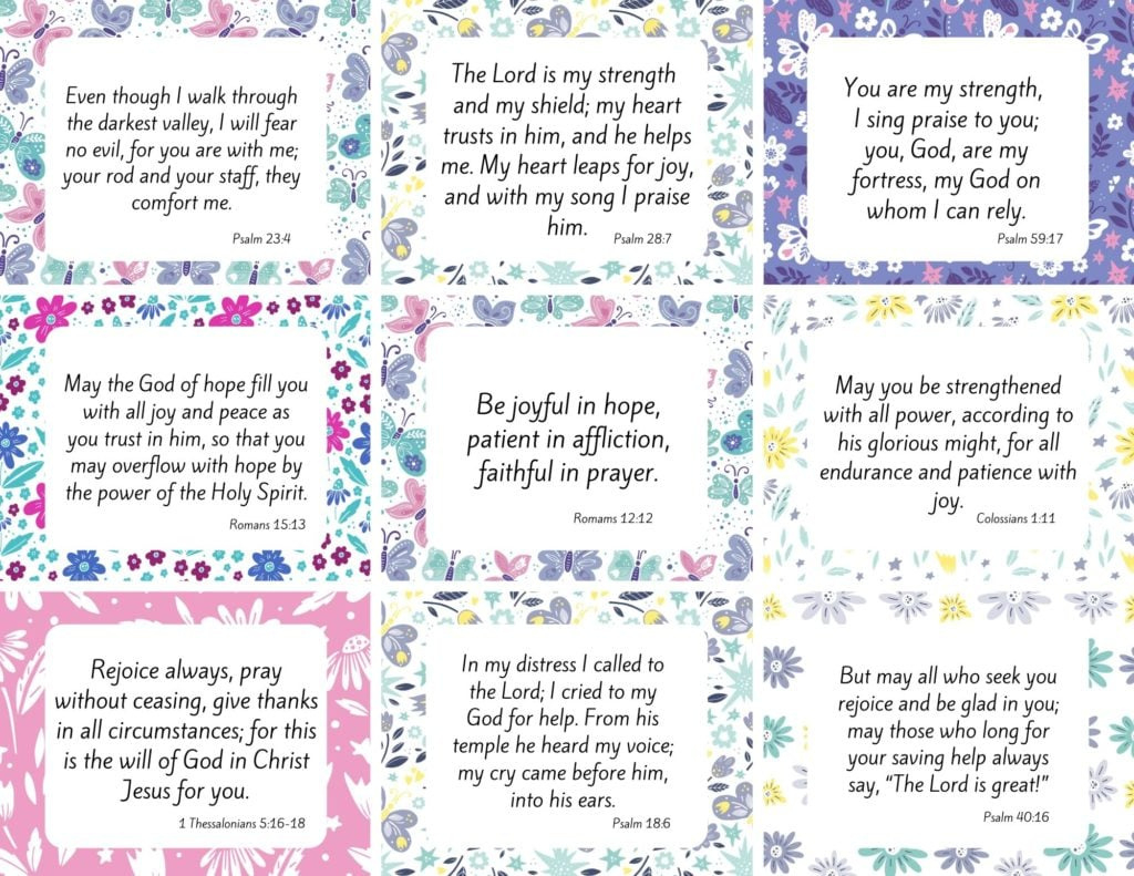 100 Amazing (And Free) Printable Scripture Cards - for Free Printable Niv Bible