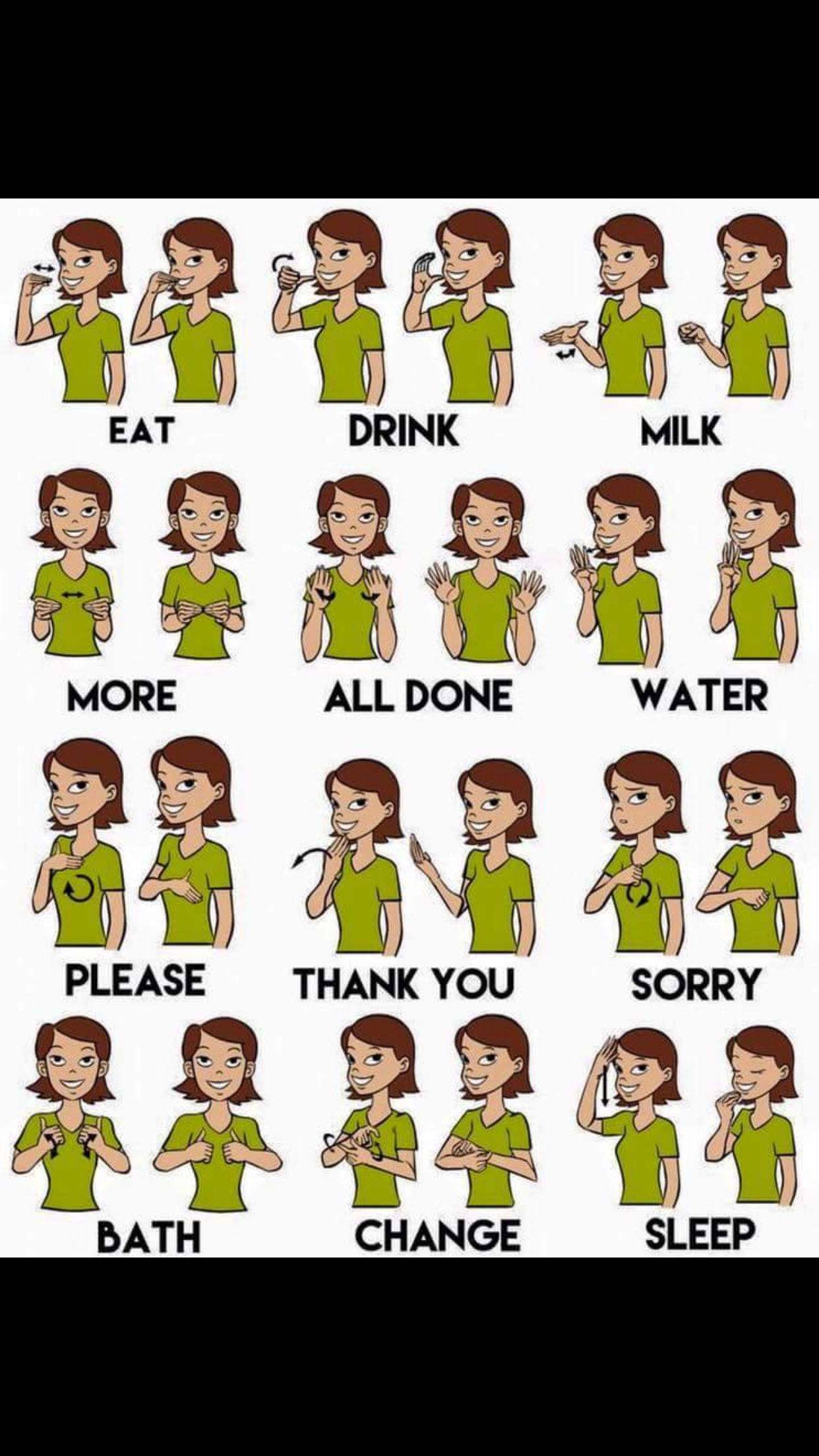 100 Basic Sign Language Words Printable - Printable Party Favors pertaining to Free Printable Asl Words