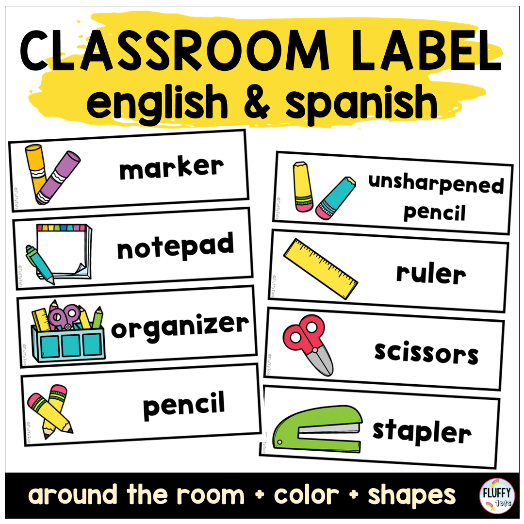 100+ Fun Classroom Labels With Pictures For Back To School intended for Free Printable Classroom Labels With Pictures