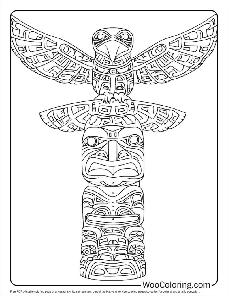 100+ Native American Coloring Pages (Free Pdf To Print) | Woo Coloring pertaining to Free Native American Symbols Printables