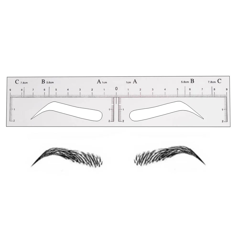 10Pcs Microblading Eyebrow Stencils - Disposable Eyebrow Shaping with regard to Free Printable Eyebrow Stencils