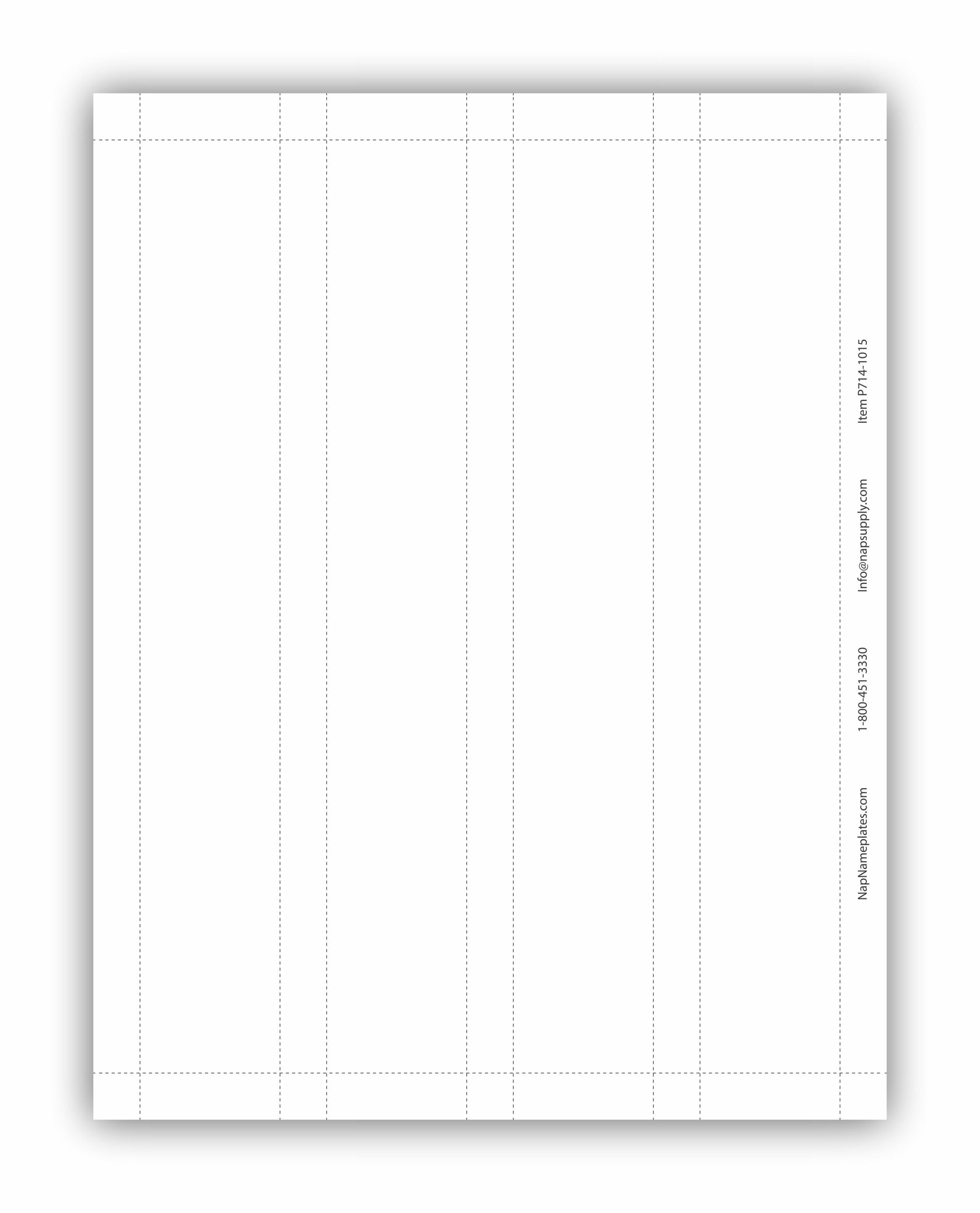 10X1.5 Printable Paper Name Plates For Offices - Napnameplates intended for Cubicle Name Plate Template Free