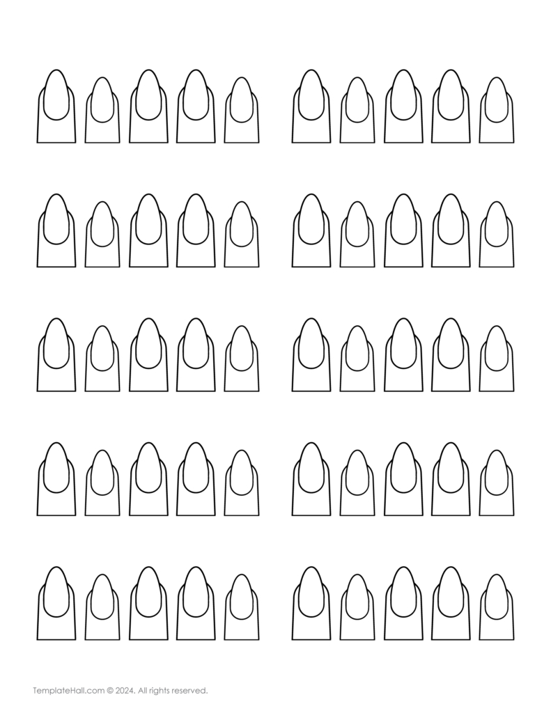 11+ Printable Nail Art Templates [Pdf Download] for Nail Templates Free