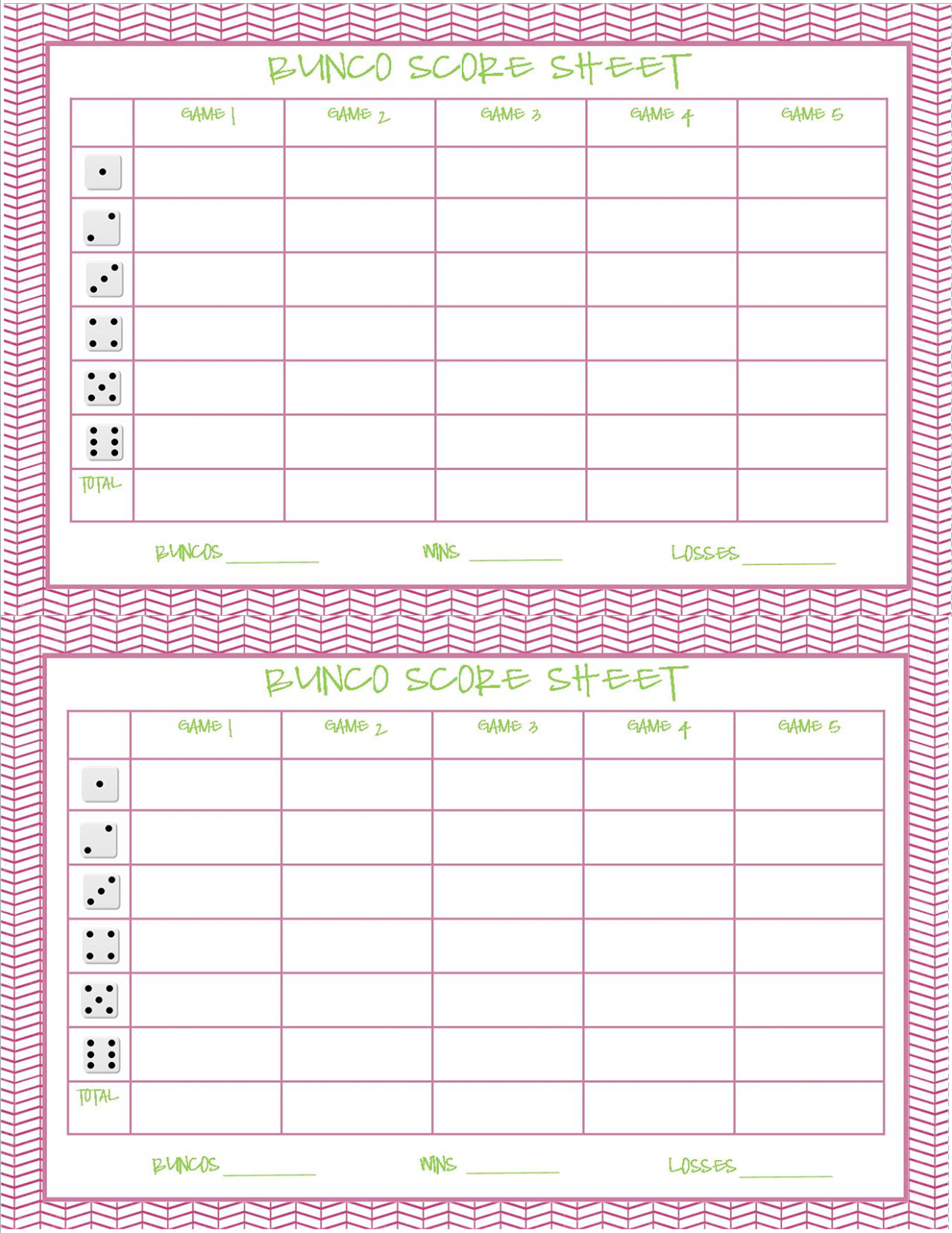 12 Best Bunco Score Sheets Ideas | Bunco Score Sheets, Bunco for Free Bunco Printables