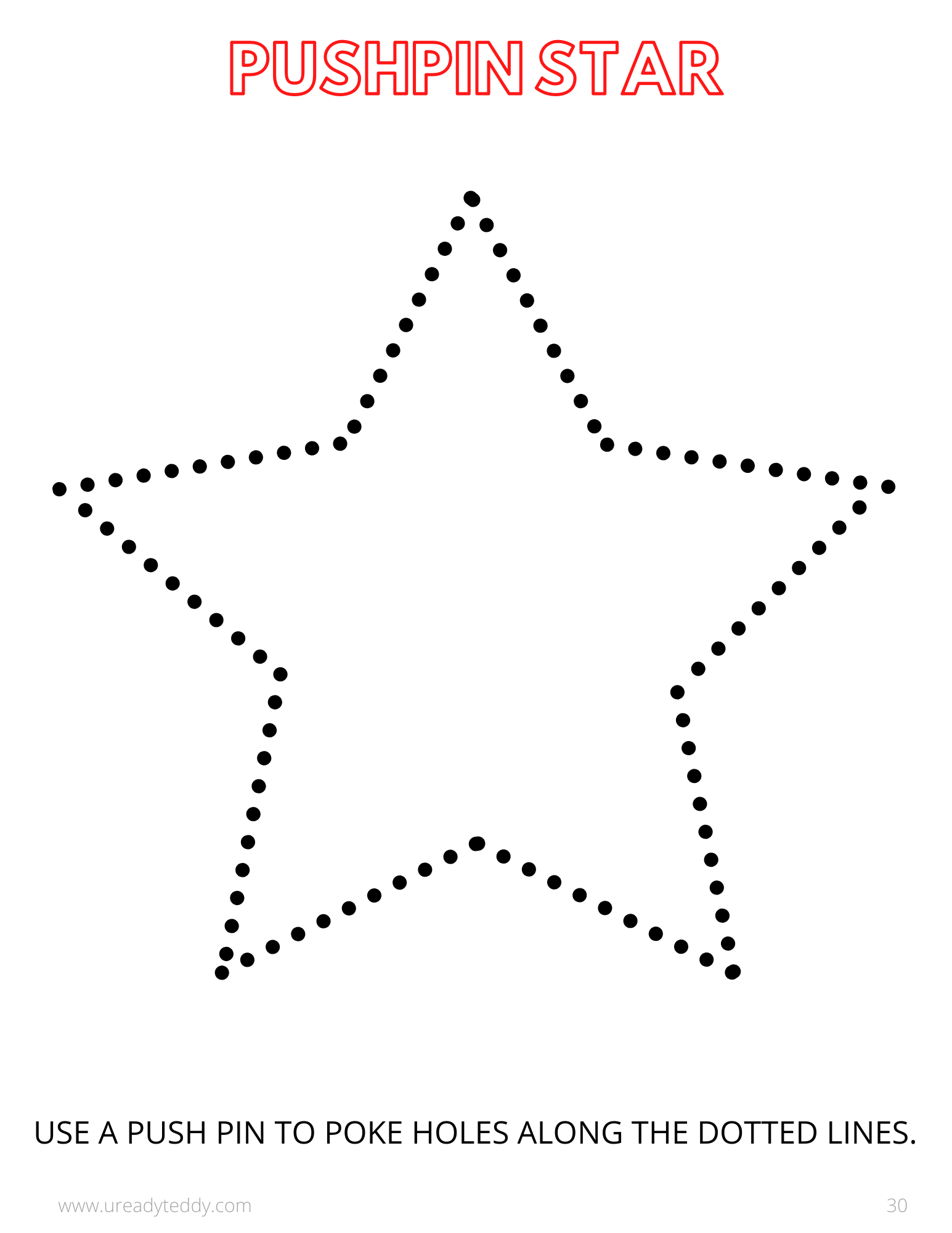 12 Holiday Printables • U Ready, Teddy? with regard to Free Printable Push Pin Art