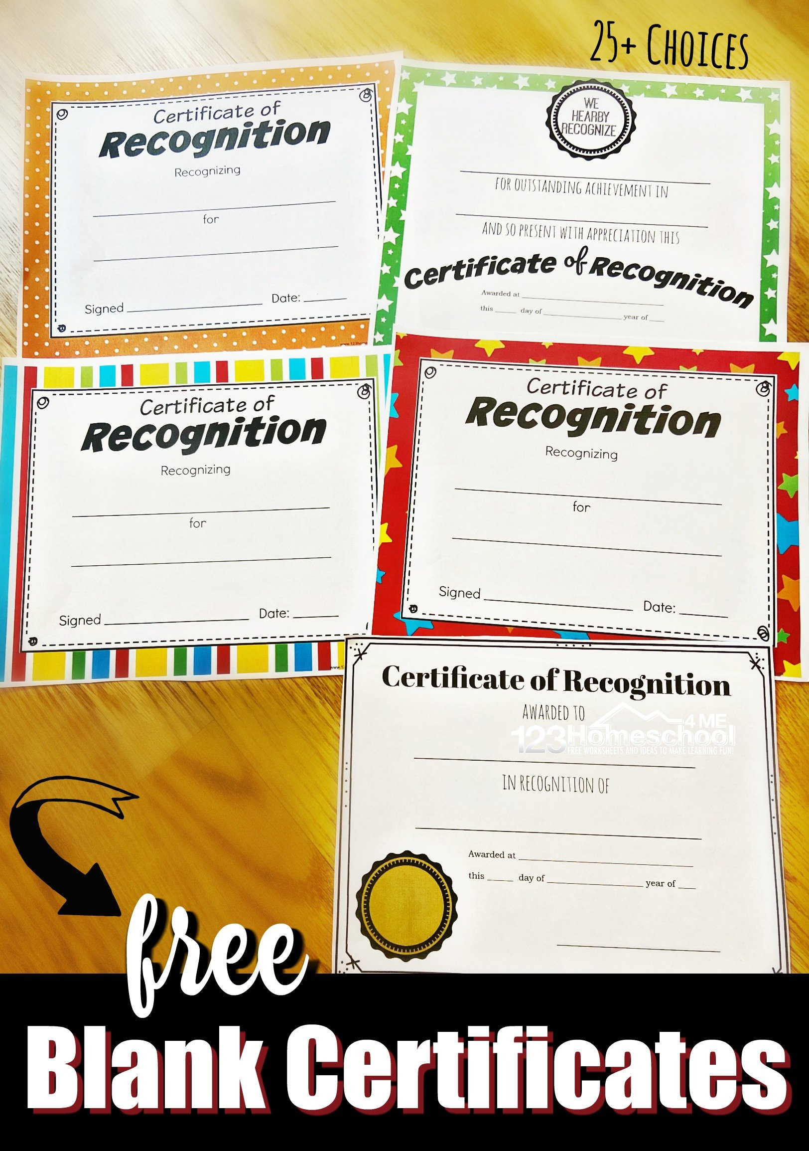 123 Certificates - Worksheets Library in 123 Certificates Printables Free