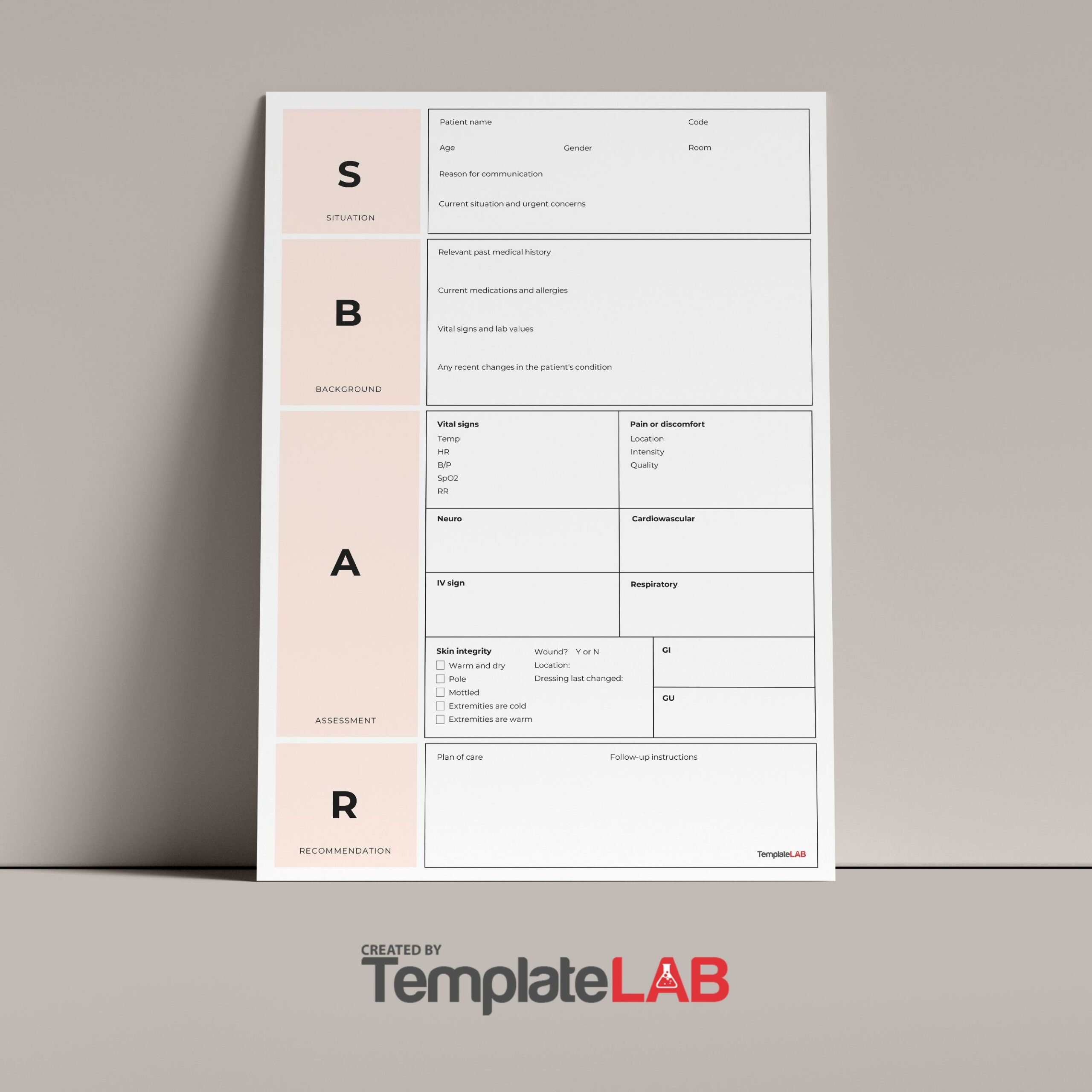 13 Blank Sbar Templates (Word, Pdf) ᐅ Templatelab within Free Printable Sbar Template