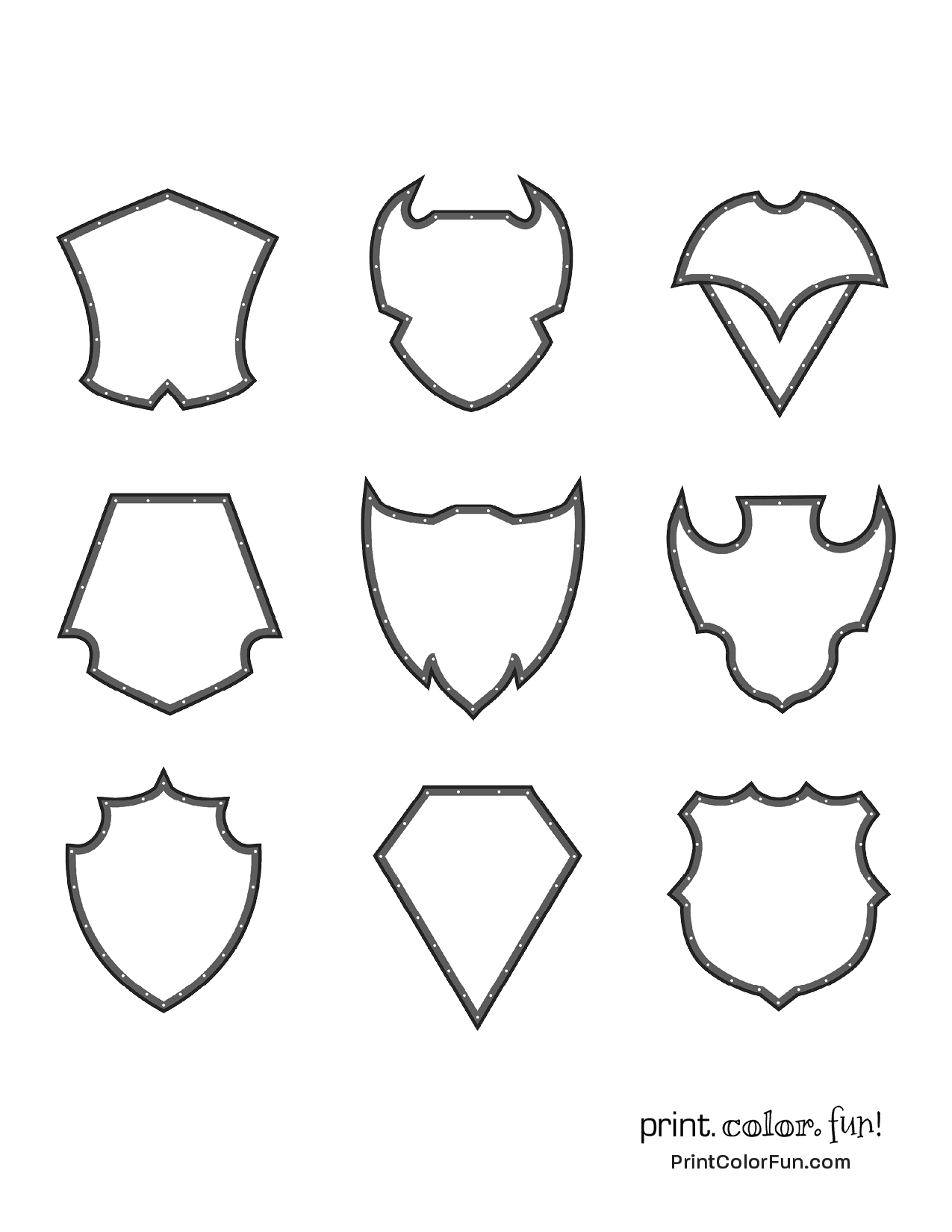 15 Coat Of Arms Template Pages: Discover Medieval Magic With These pertaining to Free Printable Shield Pattern