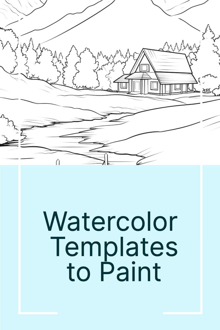 15 Free Watercolor Templates To Paint with Free Printable Watercolor Templates