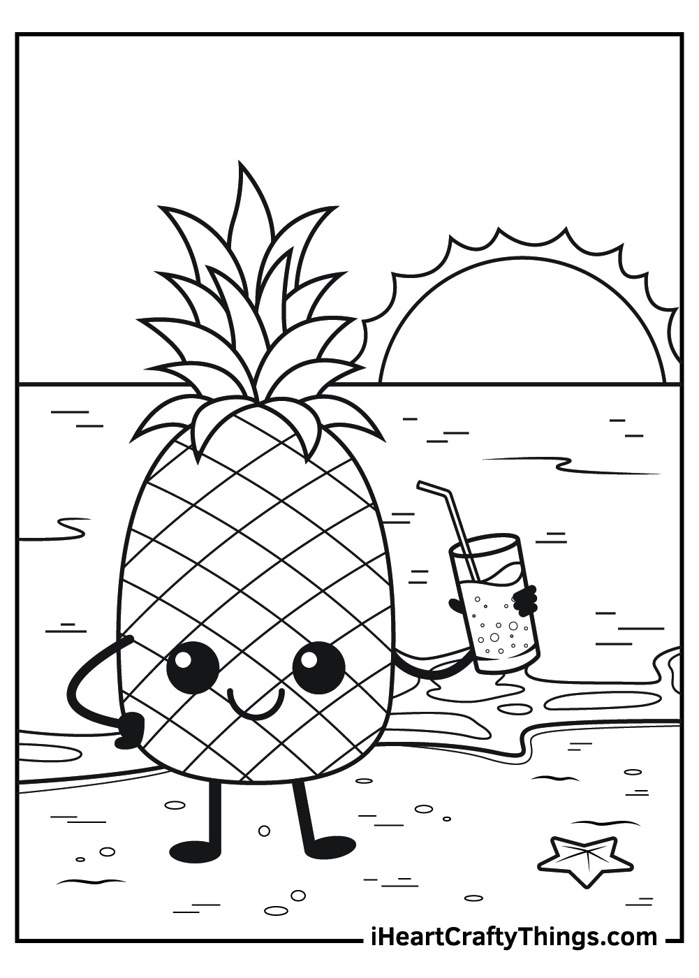 15 Pineapple Coloring Pages (100% Free Printables) regarding Free Printable Pineapple Pictures