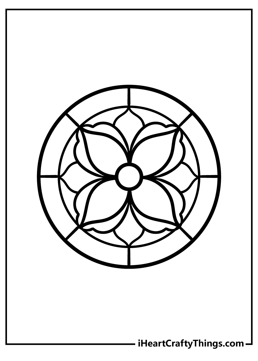 15 Stained Glass Pages (100% Free Printables) with Free Printable Stained Glass Window Patterns