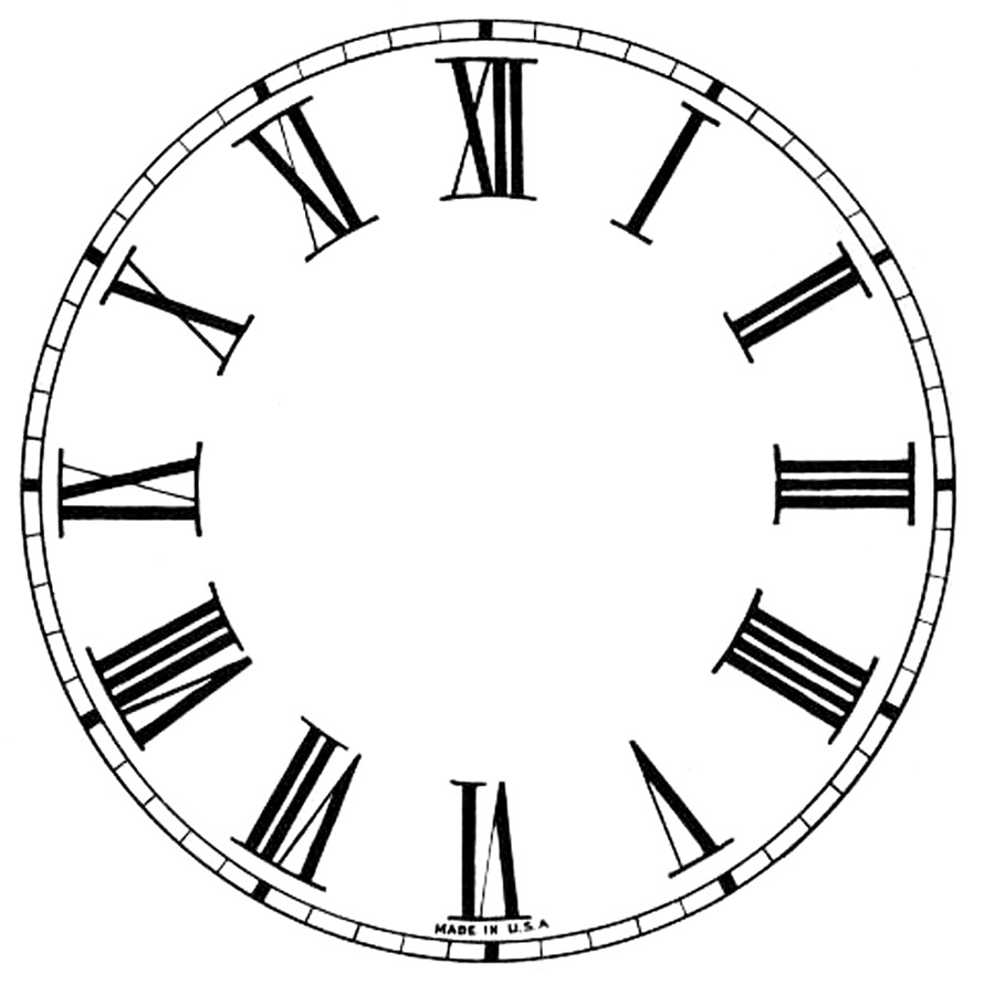 16 Clock Face Images - Print Your Own! - The Graphics Fairy regarding Free Printable Clock Hands