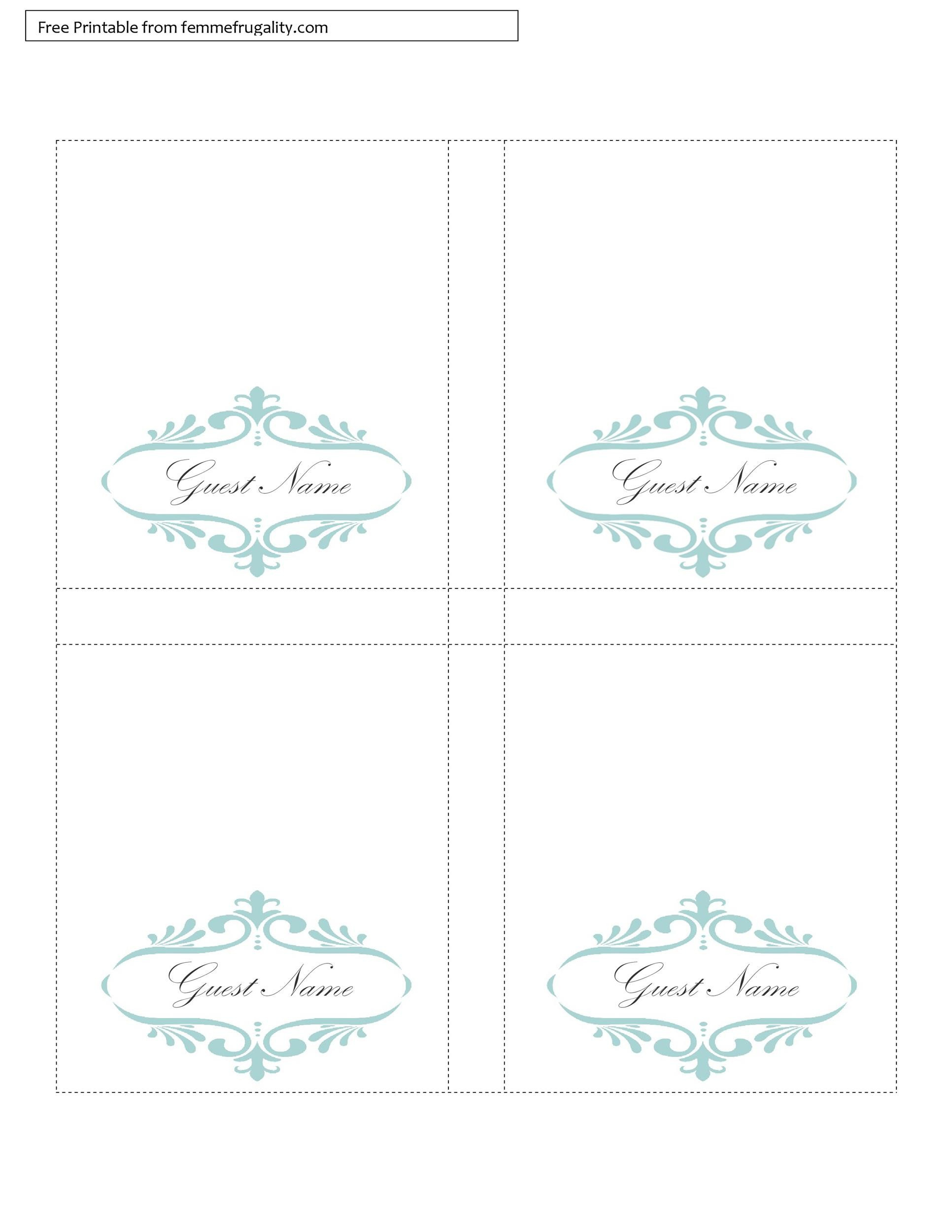 16 Printable Table Tent Templates And Cards ᐅ Templatelab within Downloadable Free Printable Tent Cards Templates