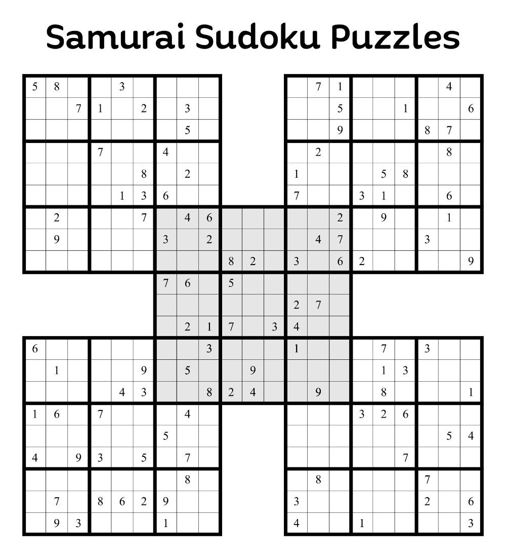 16 Sudoku - 10 Free Pdf Printables | Printablee in Free Printable Samurai Sudoku Puzzles