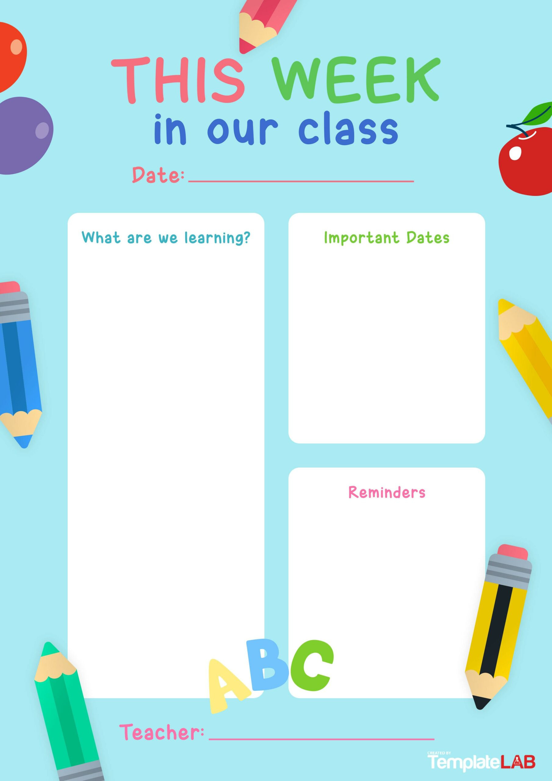 19 Creative Preschool Newsletter Templates (Free) intended for Free Printable Preschool Newsletter Templates