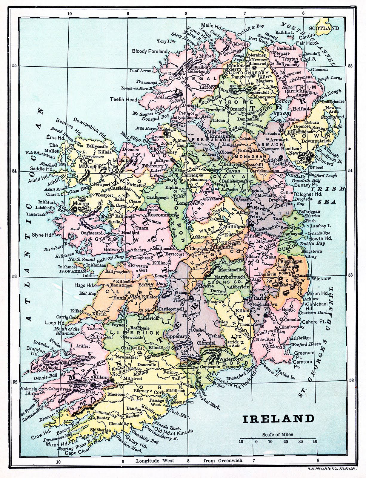 19 Free Printable Maps! - The Graphics Fairy pertaining to Map of Ireland Printable Free