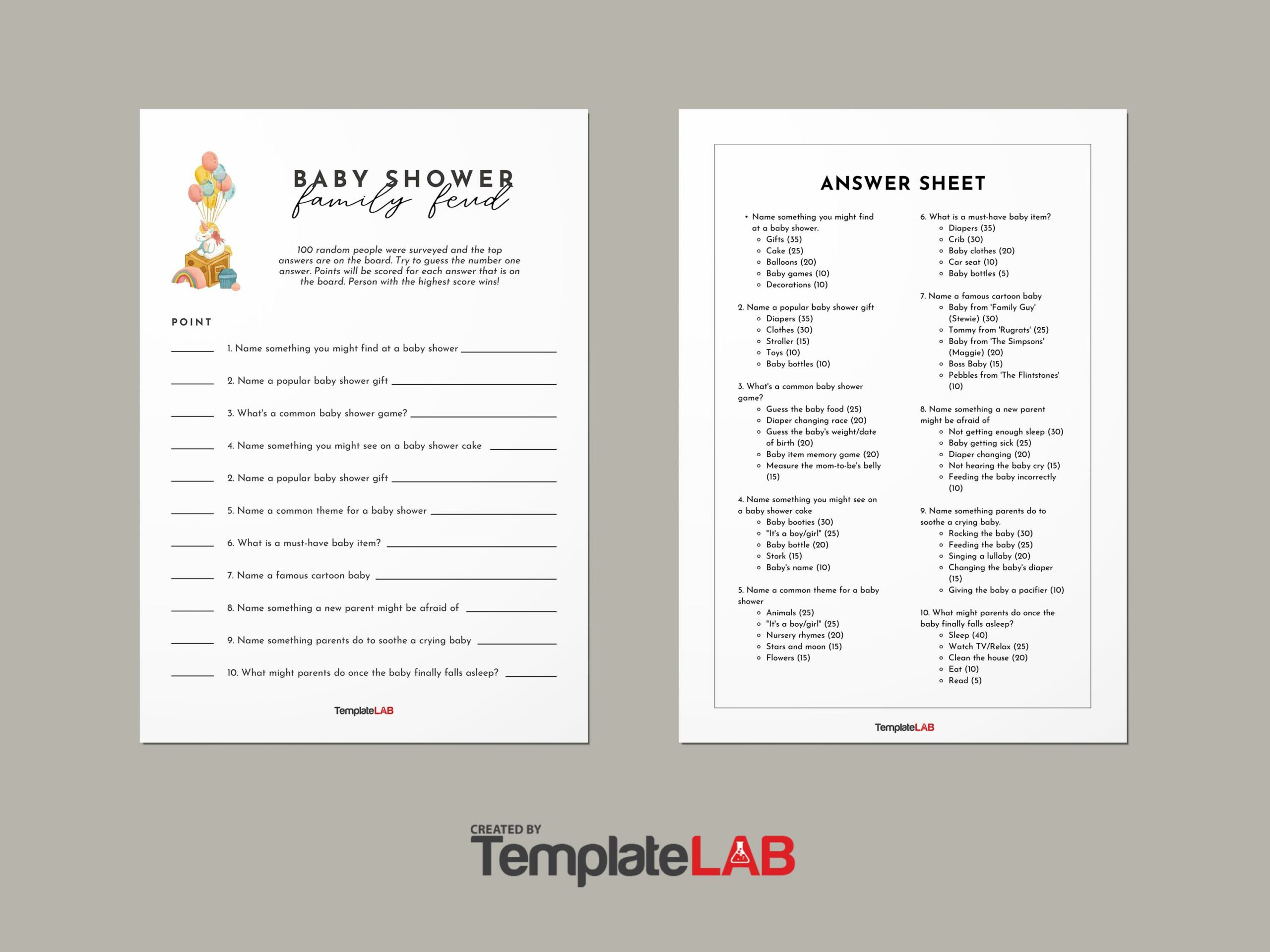 19 Great Family Feud Templates (Powerpoint, Pdf & Word) ᐅ Templatelab with regard to Free Printable Family Feud Questions