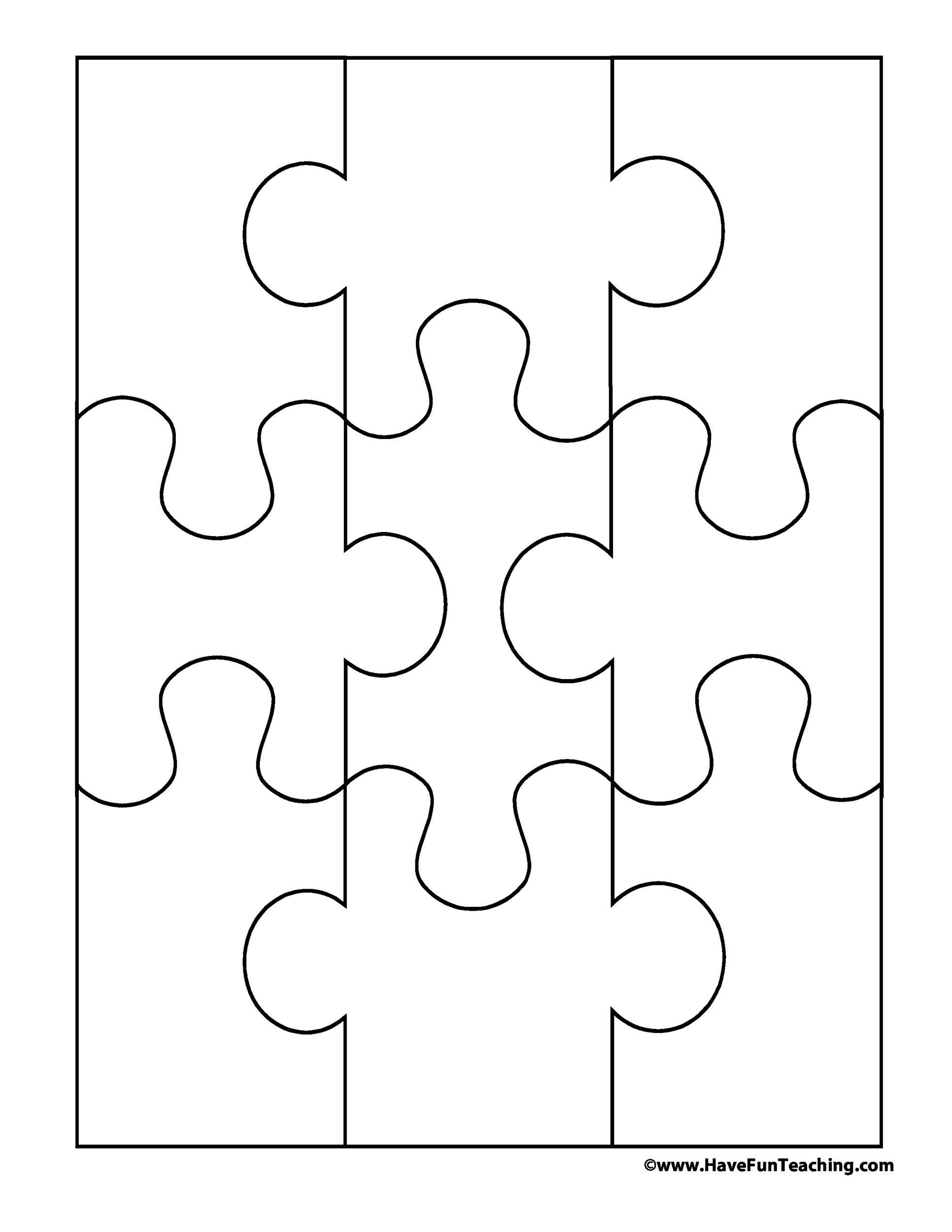 19 Printable Puzzle Piece Templates ᐅ Templatelab pertaining to Free Jigsaw Puzzle Patterns Printable