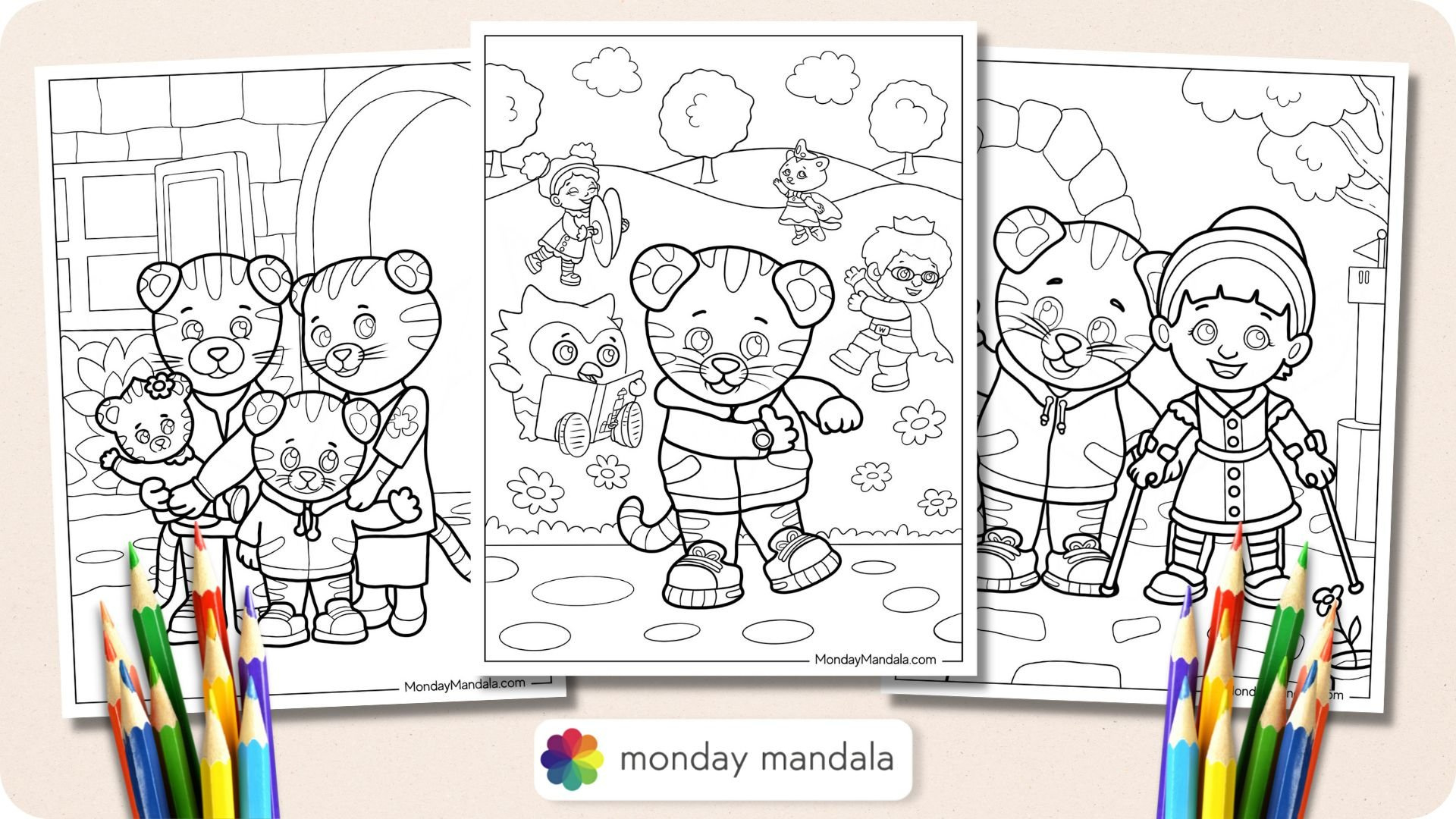 20 Daniel Tiger Coloring Pages (Free Pdf Printables) inside Daniel Tiger Free Printables