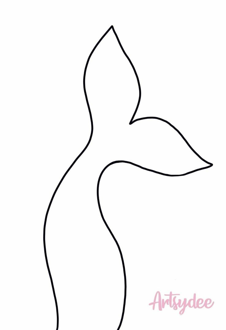 20+ Free Printable Mermaid Tail Templates! - Artsydee - Drawing in Free Printable Mermaid Tail Stencil