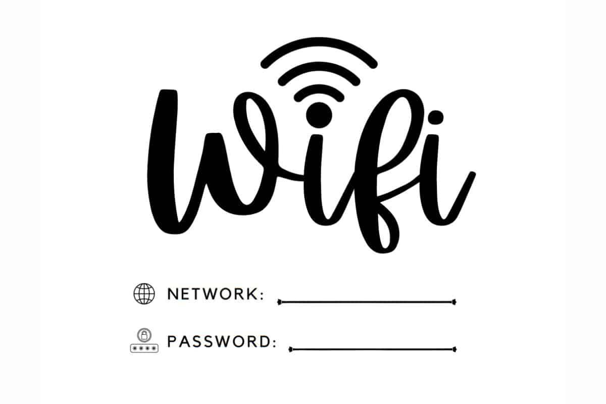 20 Free Printable Wifi Password Sign Templates For Guests ⋆ Love regarding Wifi Password Template Free