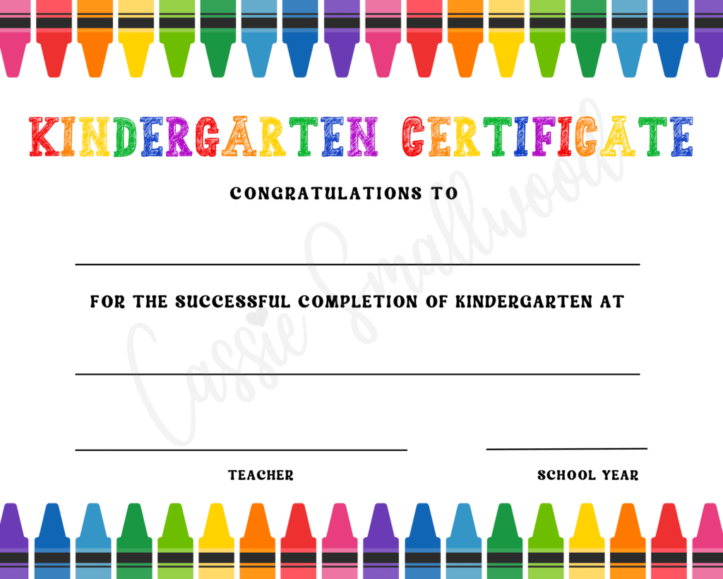 20 Preschool And Kindergarten Graduation Certificates (Free inside Kindergarten Graduation Certificate Free Printable