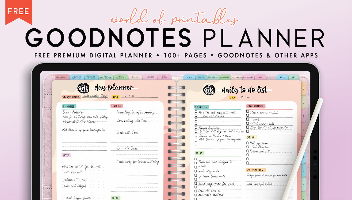 2025 Goodnotes Planner | With 108 Free Templates - World Of Printables for Goodnotes Bullet Journal Templates Free