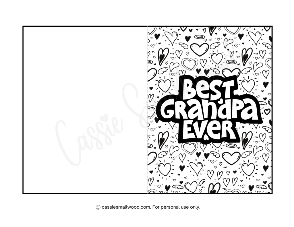 21 Cute Free Printable Father'S Day Cards To Color - Cassie Smallwood with regard to Free Fathers Day Printable Cards For Grandpa