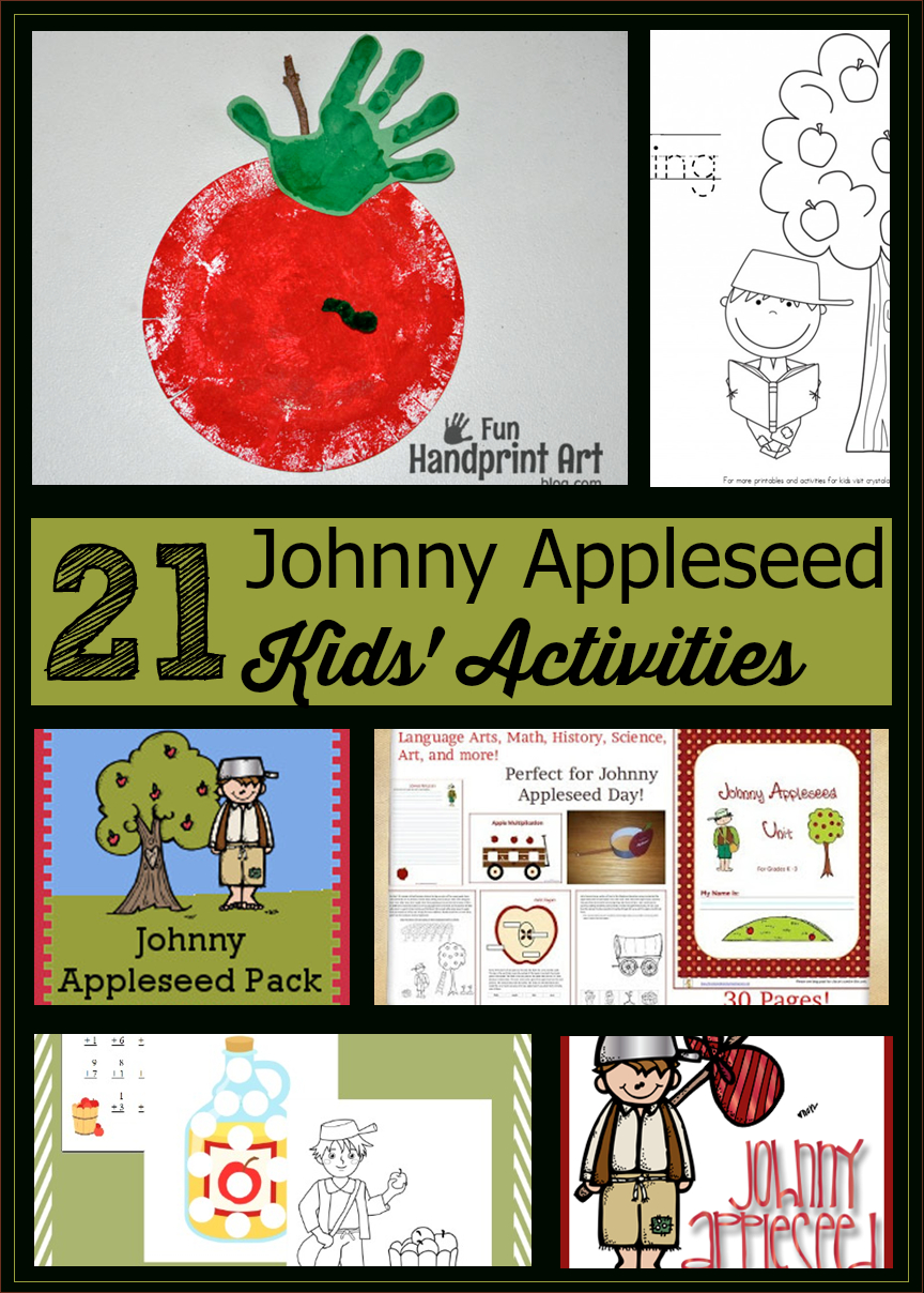 21 Johnny Appleseed Activities For Kids | with Free Johnny Appleseed Printables