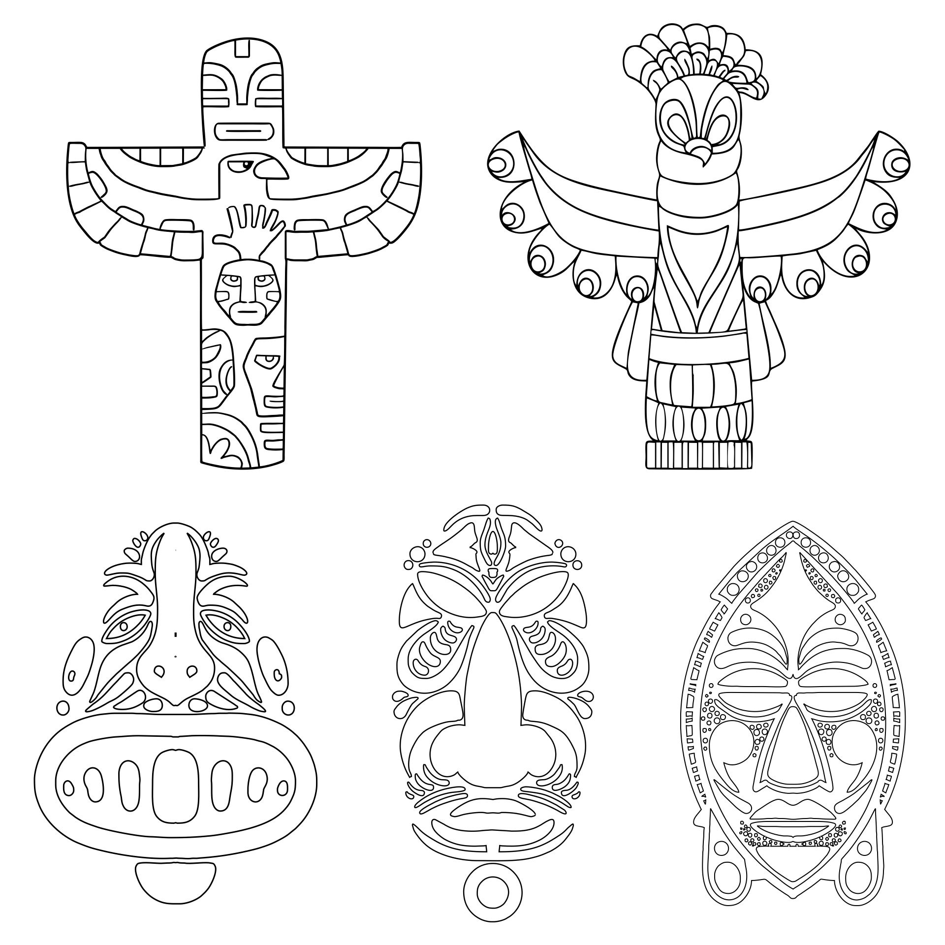 21 Teachable Totem Pole Activities - Teaching Expertise intended for Free Printable Totem Pole Patterns