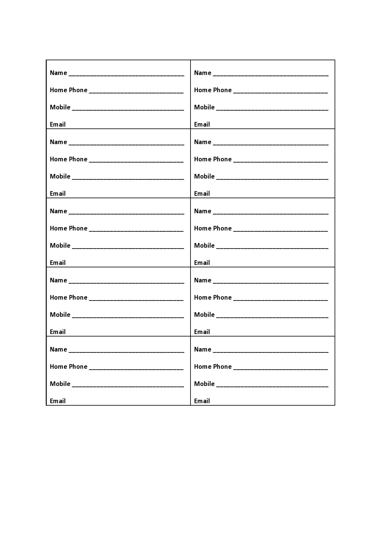 22 Free Church Directory Templates (+Examples) ᐅ Templatelab pertaining to Free Church Directory Template For Word