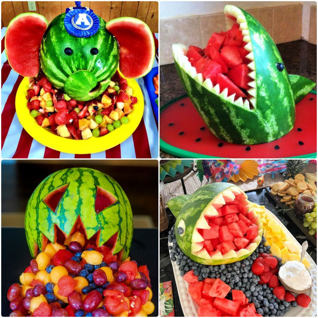 25 Easy Watermelon Carving Ideas And Decorations intended for Free Printable Watermelon Carving Patterns