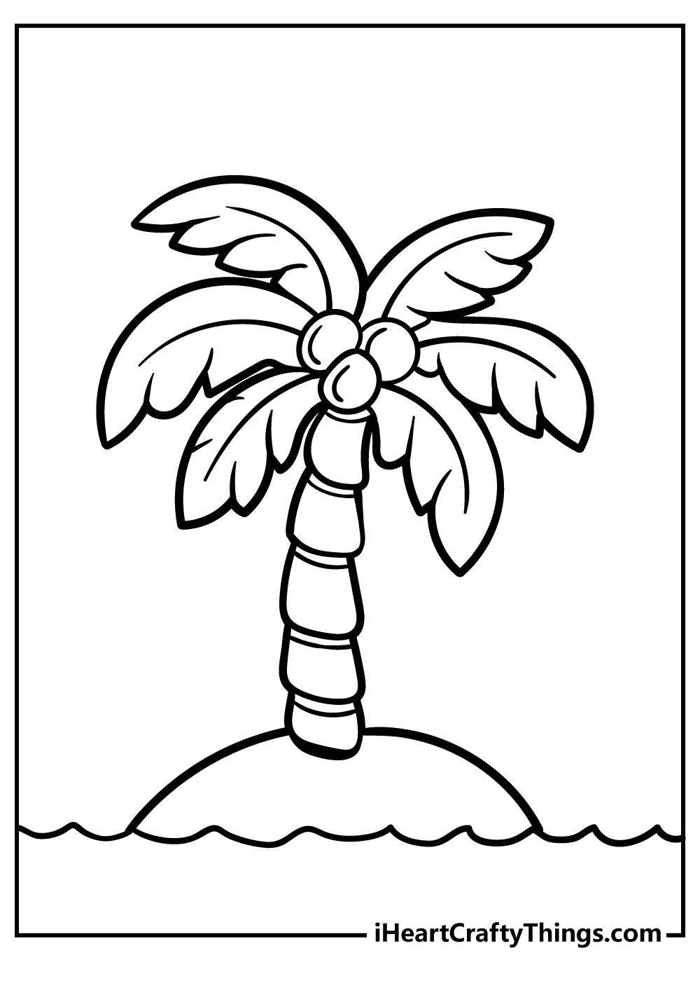 25 Palm Tree Coloring Pages (100% Free Printables) pertaining to Free Palm Tree Templates