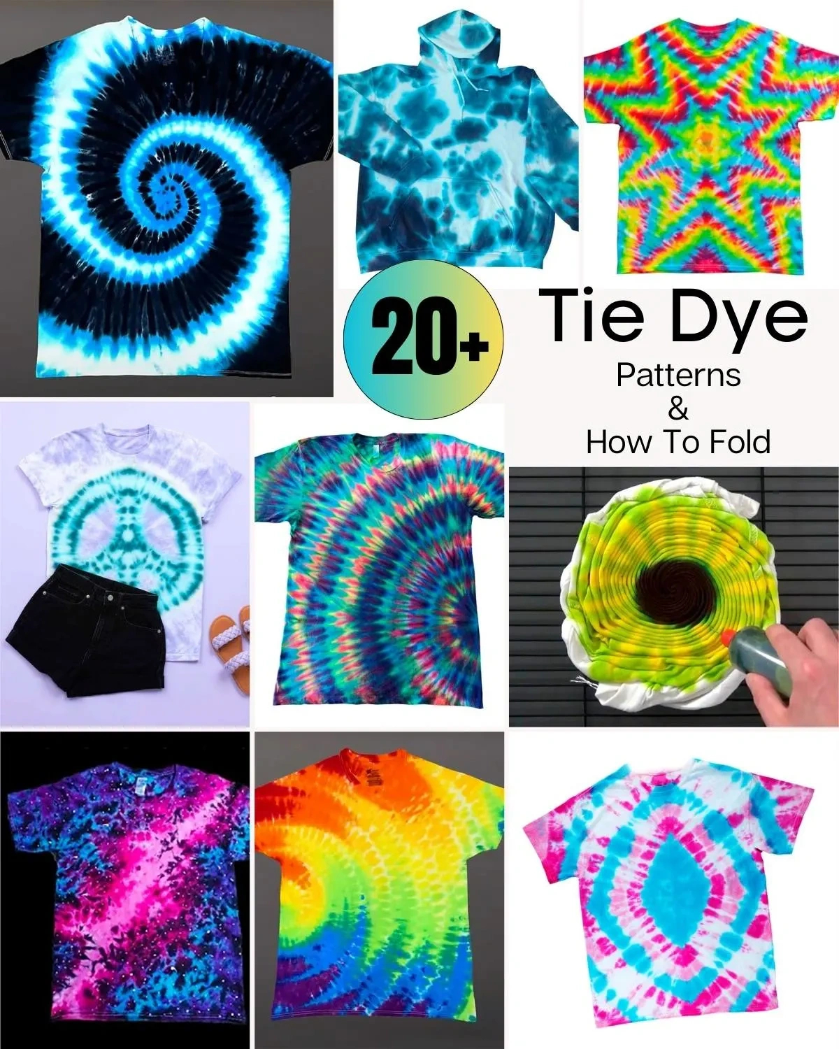 25 Unique Tie Dye Patterns &amp;amp; How To Tie Dye • Craft Passion throughout Free Printable Tie Dye Patterns