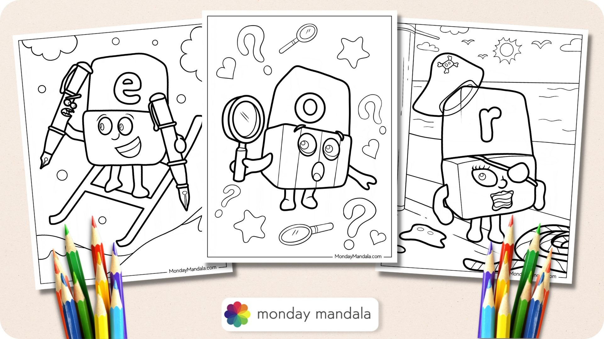 26 Alphablock Coloring Pages (Free Pdf Printables) with Alphablocks Free Printables